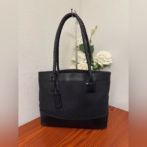 Polo by Ralph Lauren Black Tote with Braided Handles